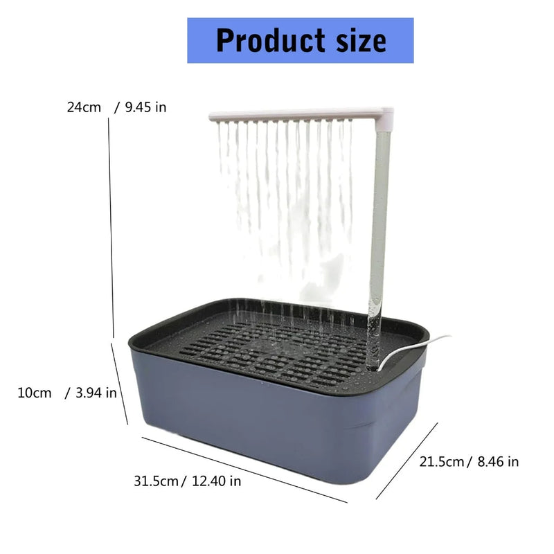 Automatic Parrot Shower Bath – Self-Cleaning with Water Circulation