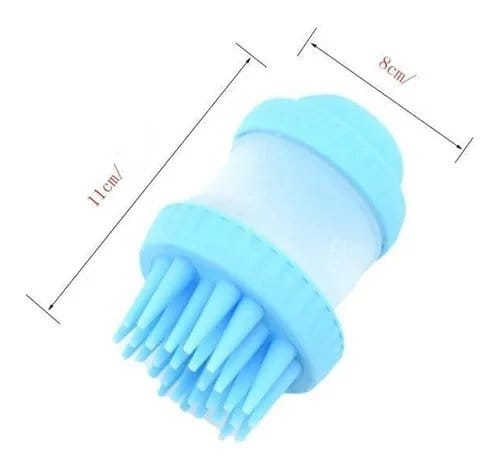 2-in-1 Pet Bath Brush – Silicone Shampoo Dispenser for Dogs and Cats