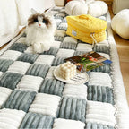 Pet Couch Protector Mat — Quilted Chenille Cover for Dogs & Cats