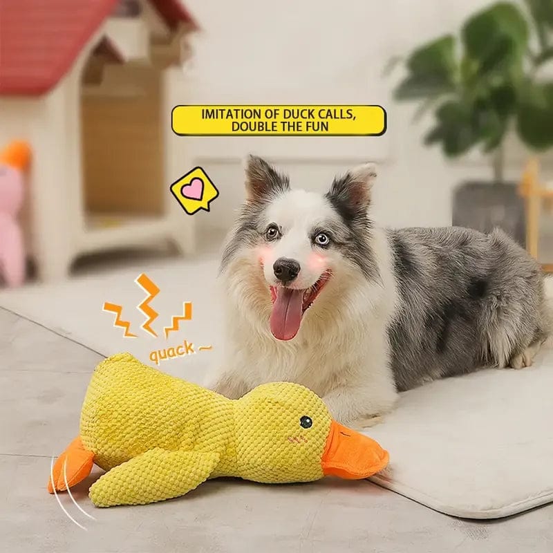 Calming Duck Dog Toy — Gentle Quack Play & Comfort