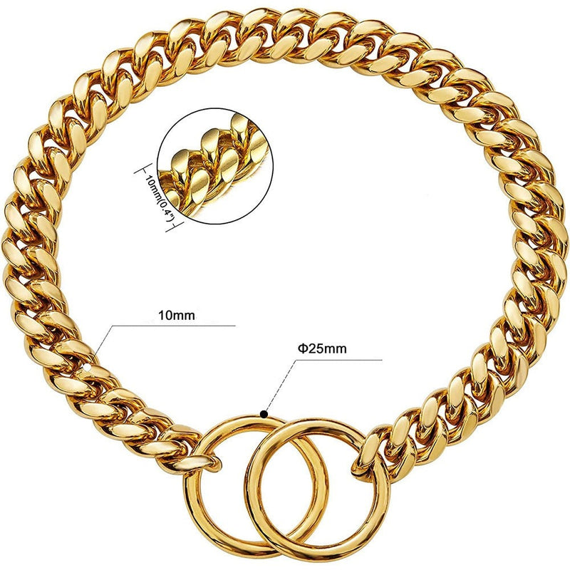Golden Guardian Dog Collar – Strength & Style in One