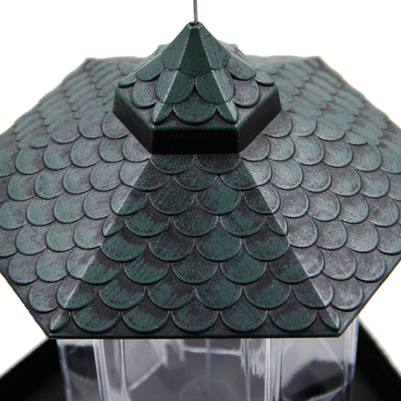 Green Squirrel-Proof Hanging Bird Feeder – Perfect for Garden & Yard