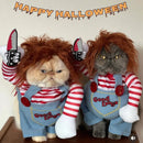 Chucky Pet Costume – Scary & Hilarious Halloween Outfit for Dogs & Cats