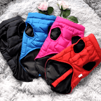 Waterproof Puffer Dog Vest — Lightweight Winter Warmth with Leash Ring