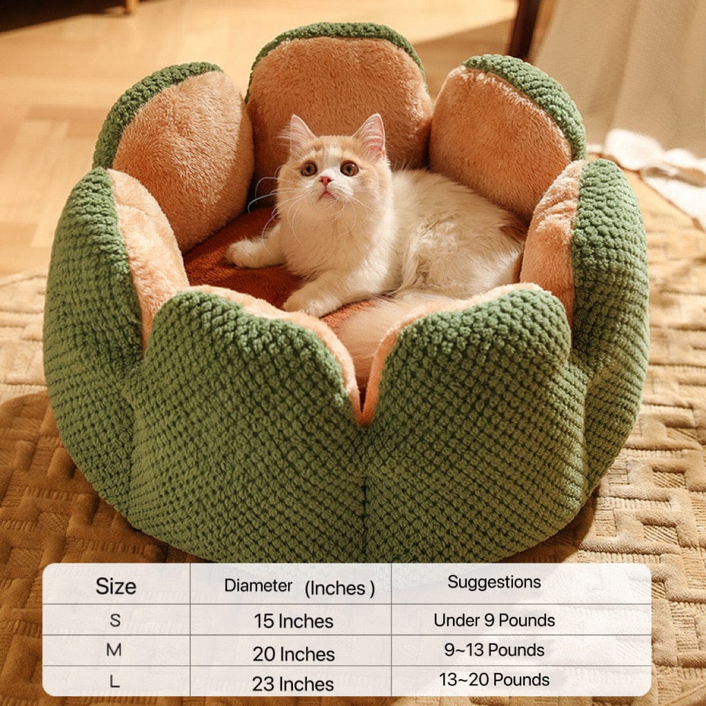 Plush Cat Nest Bed – Cozy Indoor Sleeping Bed for Cats