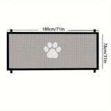 Portable Pet Safety Gate — No-Drill Barrier for Stairs & Doorways