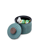 Green Glass Pet Memorial Urn — Elegant Keepsake for Your Companion