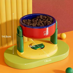 Elevated Adjustable Cat Bowl — Non-Slip Base and Ergonomic Height
