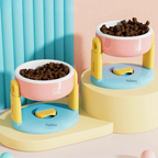 Elevated Adjustable Cat Bowl — Non-Slip Base and Ergonomic Height