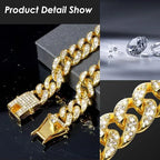 Cuban Chain Style Pet Collar — Bold Fashion Design for Dogs and Cats