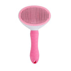 Pro Deshedding Comb with Self-Cleaning Button — Stainless Steel for Dogs and Cats