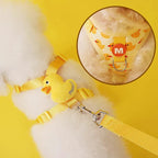 Adjustable Dog Harness — Duck Print with Matching Leash Included