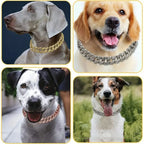 Cuban Chain Style Pet Collar — Bold Fashion Design for Dogs and Cats