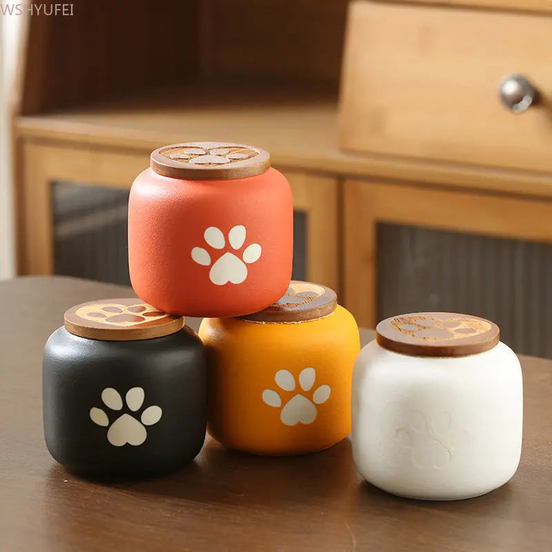 Small Ceramic Pet Memorial Urn — Premium Keepsake for Small Pets