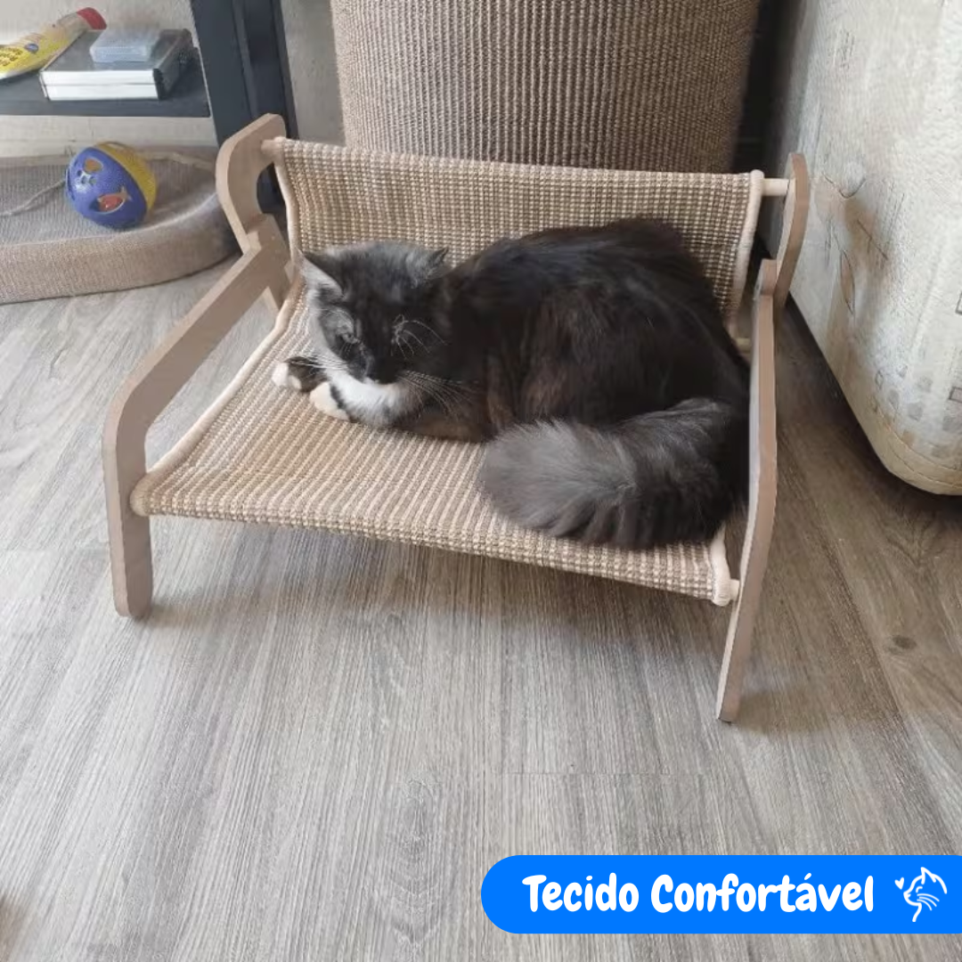 Sisal Cat Armchair — 3-in-1 Scratcher, Bed and Private Hideout