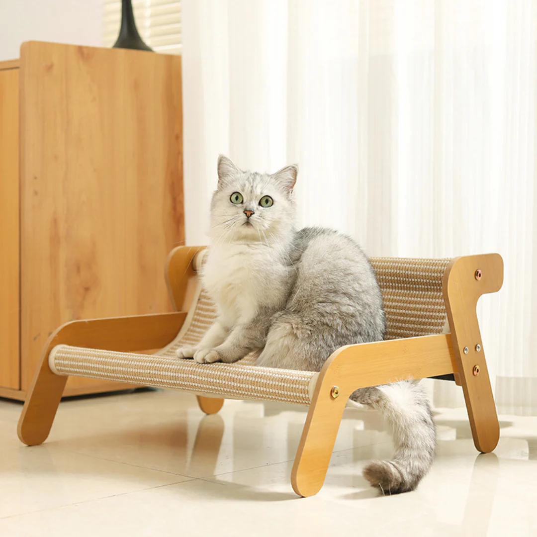 Sisal Cat Armchair — 3-in-1 Scratcher, Bed and Private Hideout