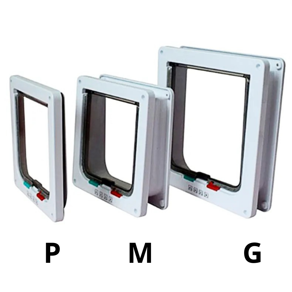 Cat Door Flap — 4-Way Locking, 4 Sizes, Full Freedom for Your Cat