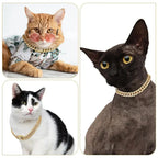 Cuban Chain Style Pet Collar — Bold Fashion Design for Dogs and Cats