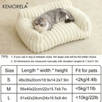 Pet Sofa Bed — Striped, Comfortable Lounger for Dogs and Cats