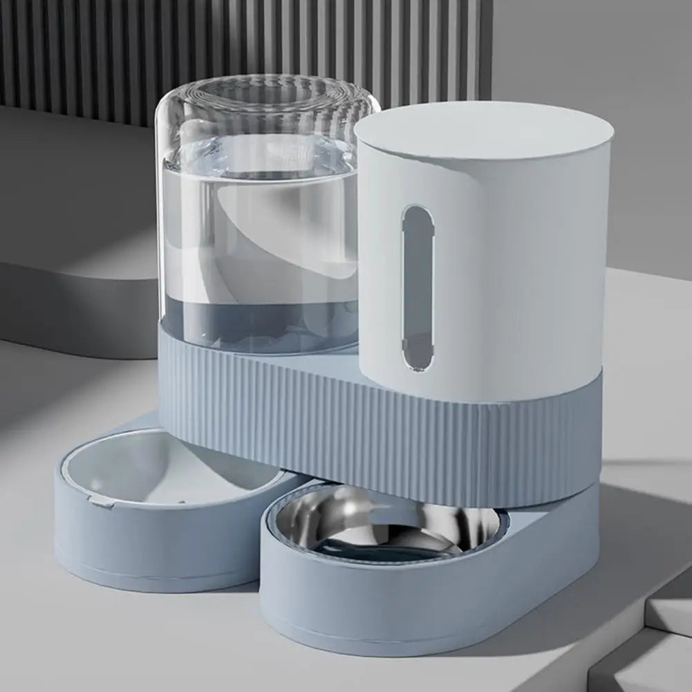 2-in-1 Automatic Pet Feeder and Water Dispenser — Scheduled Feeding Made Simple