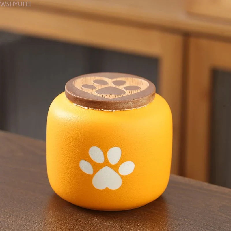 Small Ceramic Pet Memorial Urn — Premium Keepsake for Small Pets