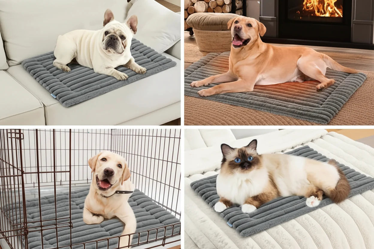 Dog Mat Bed — Comfortable, Washable and Flat for Stretched-Out Sleepers