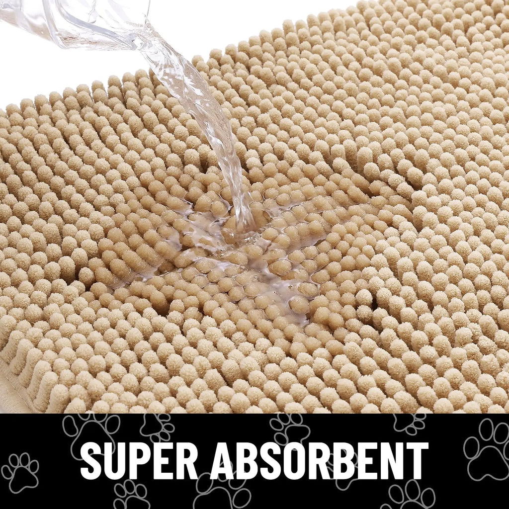Chenille Pet Rug — Non-Slip Dirt-Trapping Mat for Any Room