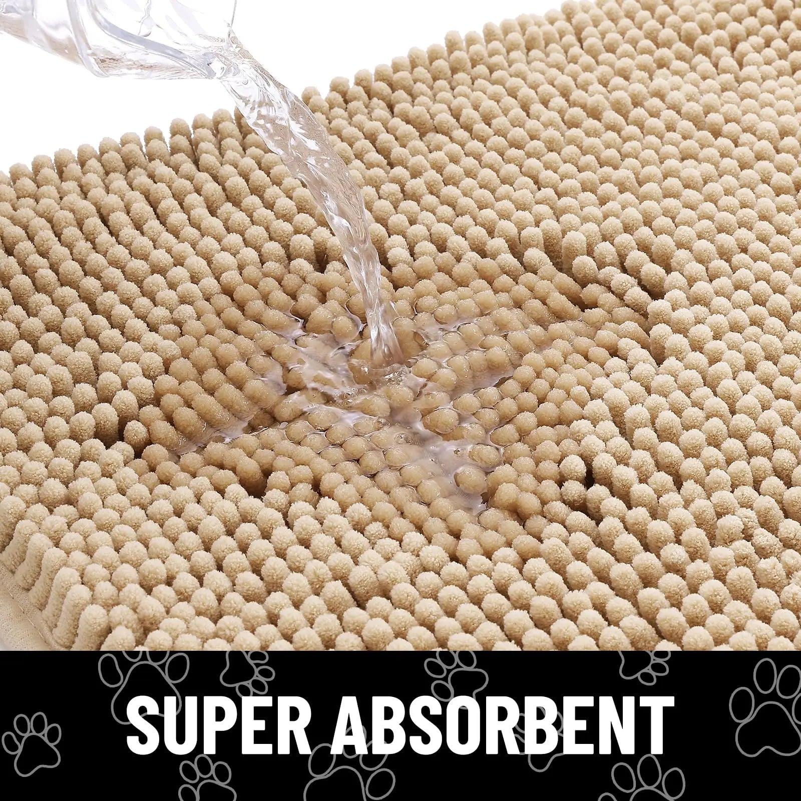 Chenille Pet Rug — Non-Slip Dirt-Trapping Mat for Any Room