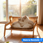 Sisal Cat Armchair — 3-in-1 Scratcher, Bed and Private Hideout