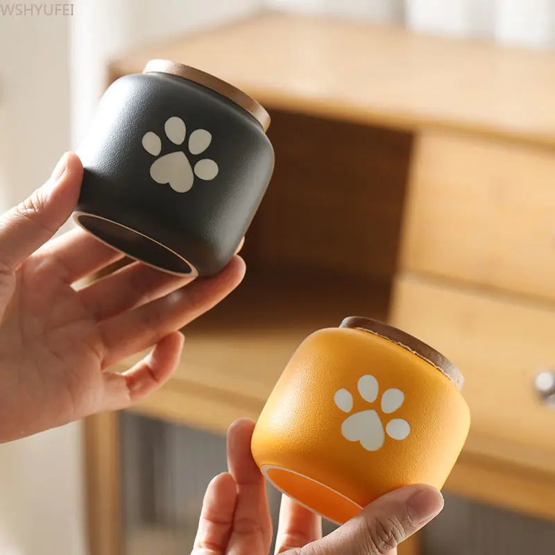 Small Ceramic Pet Memorial Urn — Premium Keepsake for Small Pets