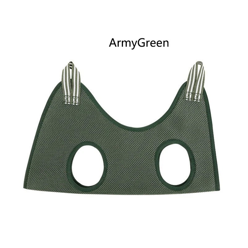 Pet Grooming Hammock — Nail Trimming and Grooming Restraint Net with Reinforced Frame