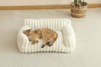 Pet Sofa Bed — Striped, Comfortable Lounger for Dogs and Cats