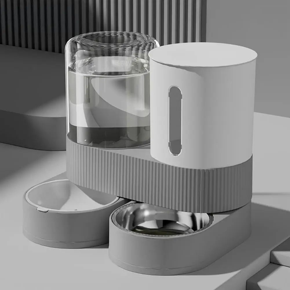 2-in-1 Automatic Pet Feeder and Water Dispenser — Scheduled Feeding Made Simple
