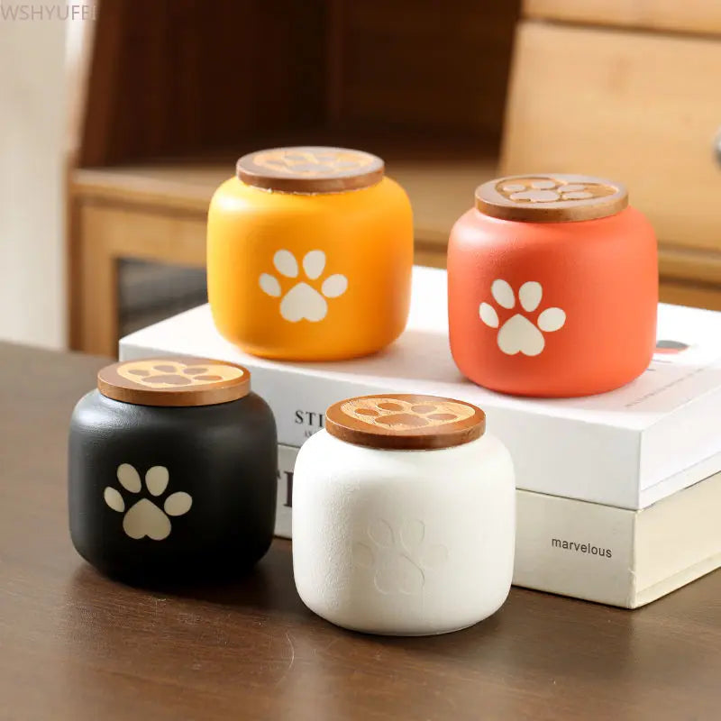 Small Ceramic Pet Memorial Urn — Premium Keepsake for Small Pets