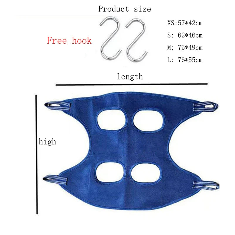 Pet Grooming Hammock — Nail Trimming and Grooming Restraint Net with Reinforced Frame