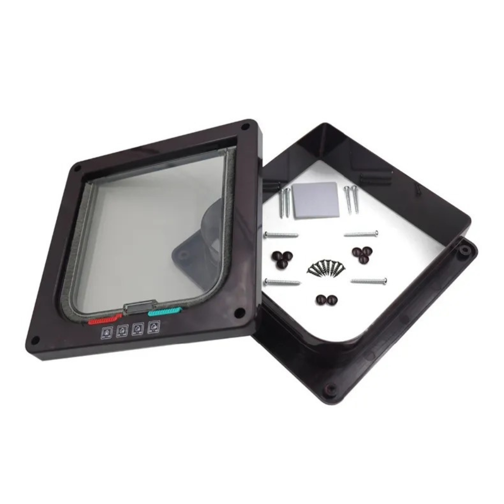Cat Door Flap — 4-Way Locking, 4 Sizes, Full Freedom for Your Cat