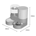 2-in-1 Automatic Pet Feeder and Water Dispenser — Scheduled Feeding Made Simple