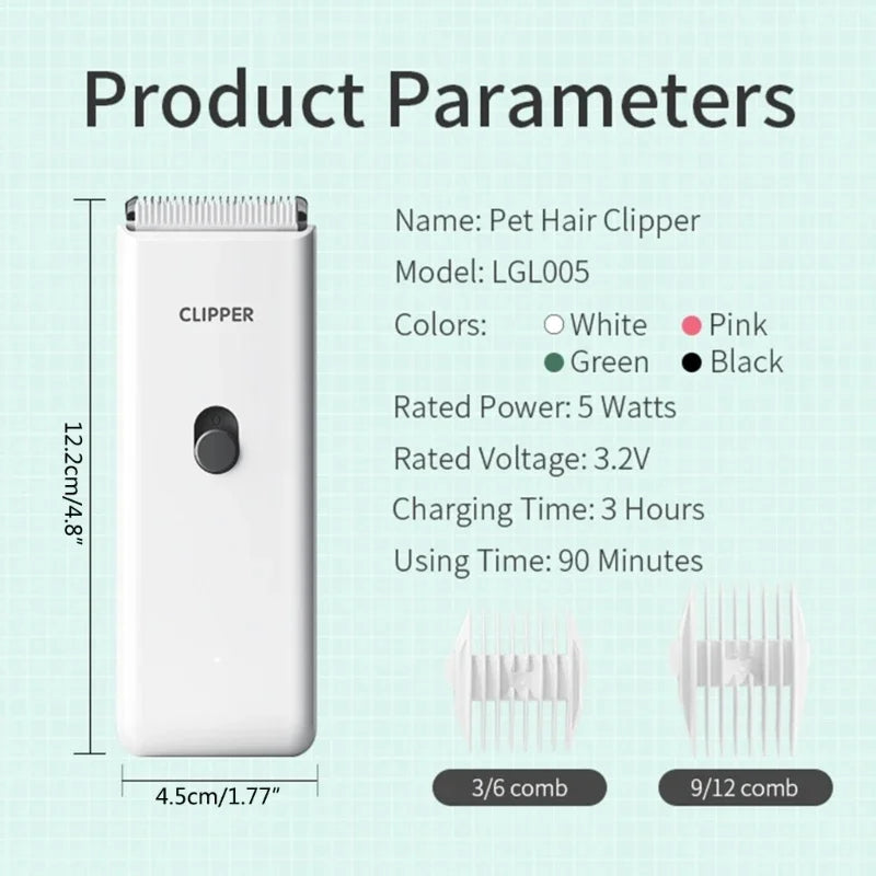 Electric Pet Clipper with Precision Blade — Professional Grooming at Home