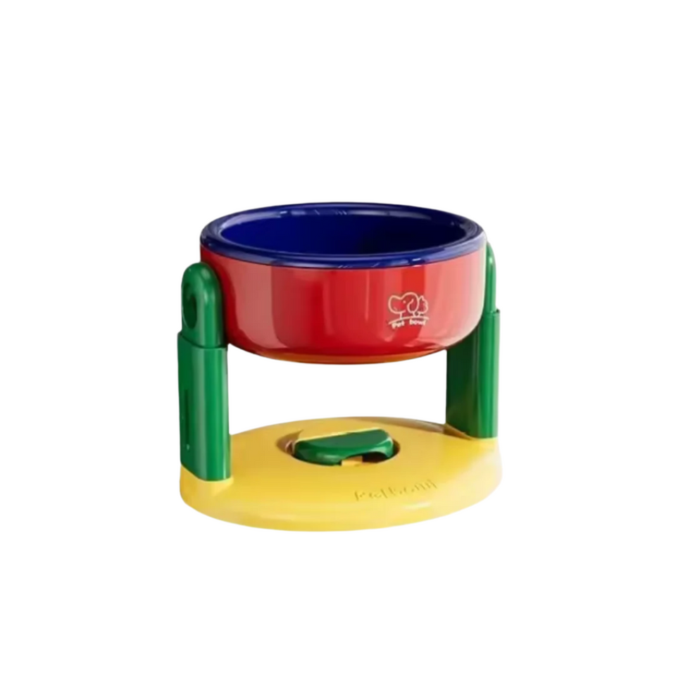 Elevated Adjustable Cat Bowl — Non-Slip Base and Ergonomic Height