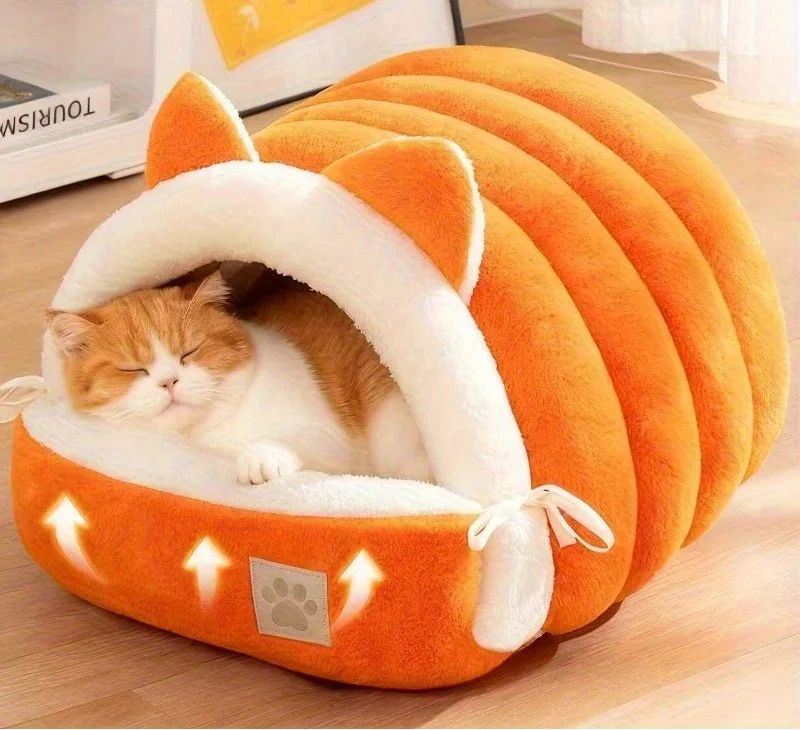 Cat Nest Bed — Soft, Enclosed and Deeply Comforting for Curled-Up Sleepers