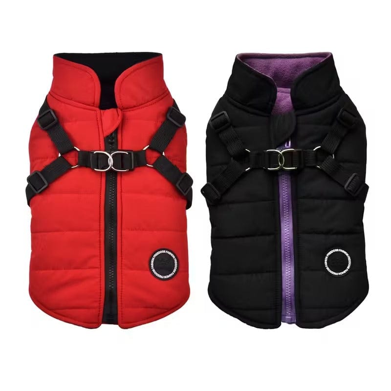 2-in-1 Puffer Vest with Integrated Harness