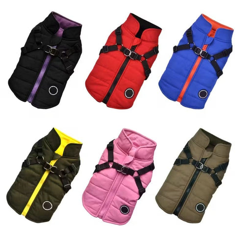 2-in-1 Puffer Vest with Integrated Harness