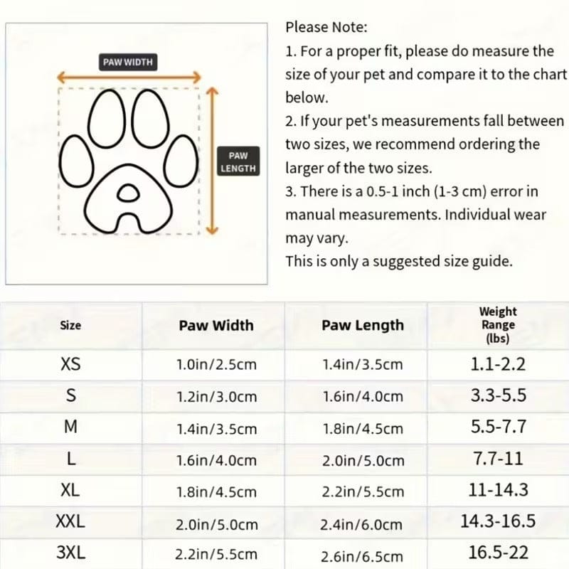 Dog boots protecting paws while walking on wet pavement