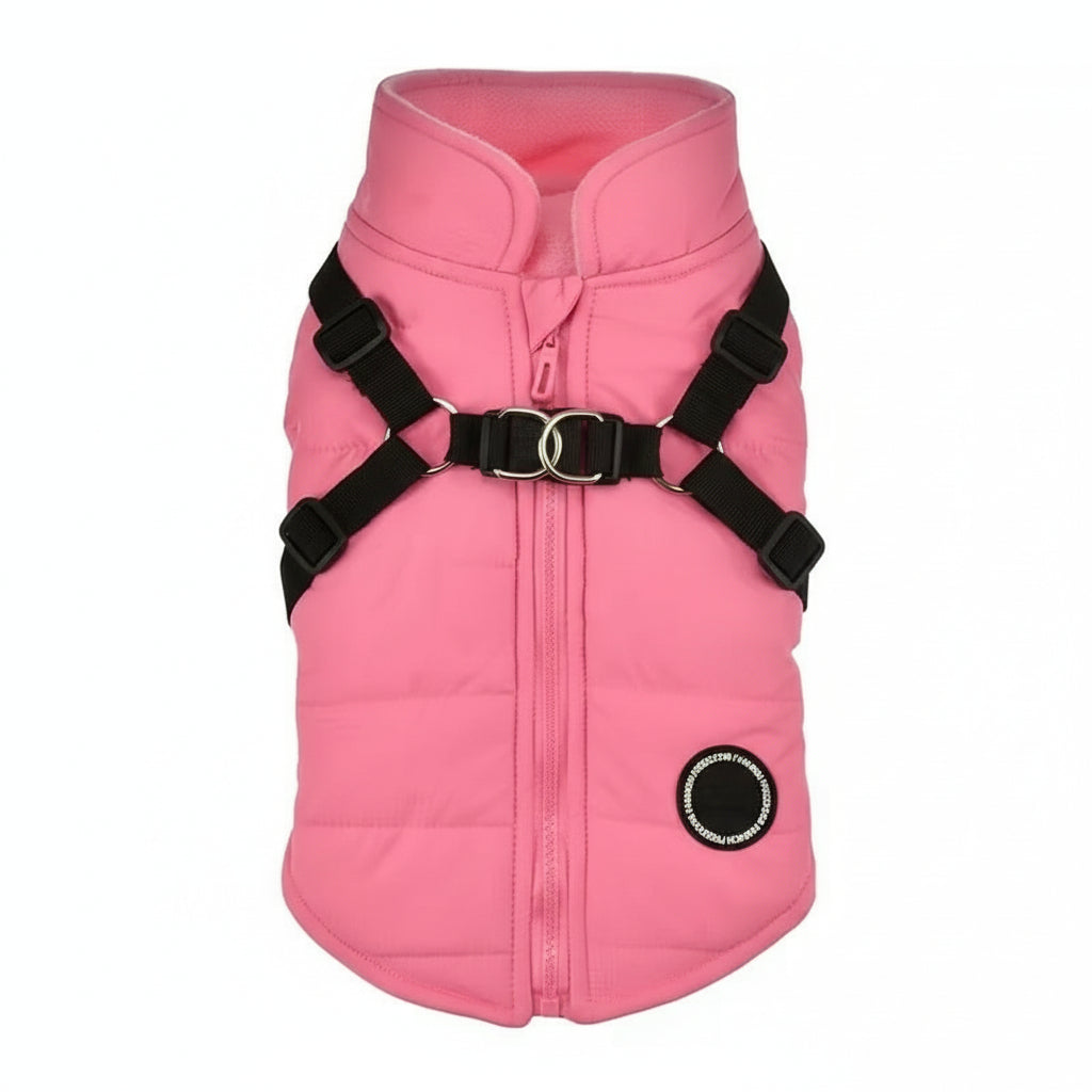 2-in-1 Puffer Vest with Integrated Harness