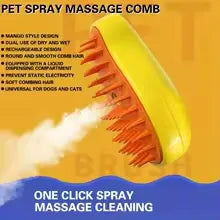 Steam Pet Hair Remover Brush – Gentle Grooming, Comfort & Less Shedding