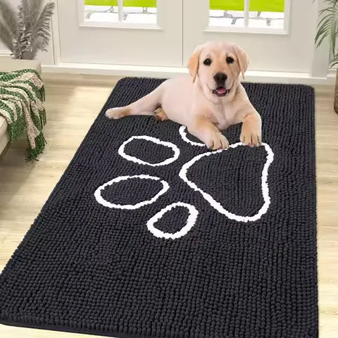 Chenille Pet Rug — Non-Slip Dirt-Trapping Mat for Any Room