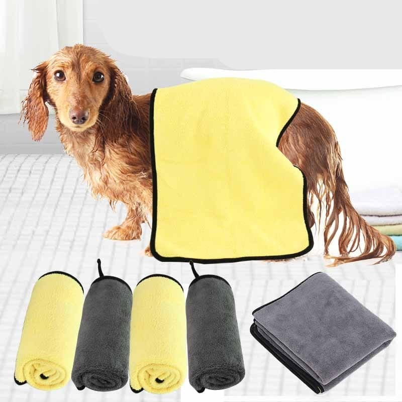 Ultra Absorbent Microfiber Dog Towel – Fast Drying Bath & Grooming Towel for Dogs